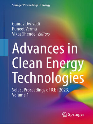 cover image of Advances in Clean Energy Technologies